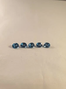 Natural London Blue Topaz 11mm x 8mm Oval Cut Gem Gemstone - Picture 1 of 8