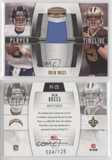 2008 Donruss Gridiron Gear Player Timeline Jerseys /125 Drew Brees #PT-23