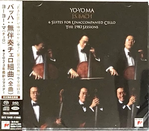 Yo-Yo Ma Cello NEW 2 CD(SACD-Hybrid) Bach Six Cello Suites 1982  Rec. Japan OBI - Picture 1 of 3