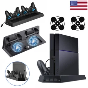 Cooling Fan For PS4 Stand Vertical Dual Controller Charger Charging Station Dock - Picture 1 of 11
