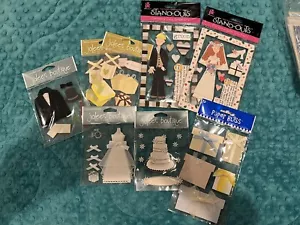 Nuevo Scrapbooking Pegatinas Temáticas Boda Collages 3D, Juego De 8 Hojas - Imagen 1 de 4
