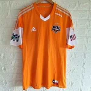 MLS ADIDAS FORMOTION HOUSTON DYNAMO 2013/14 HOME PLAYER ISSUE SOCCER JERSEY - Picture 1 of 15