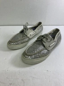 Sperry Top-Sider Womens Moccasin Boat Shoes Metallic Lace Up Two Eye 9448085 9.5 - Picture 1 of 12