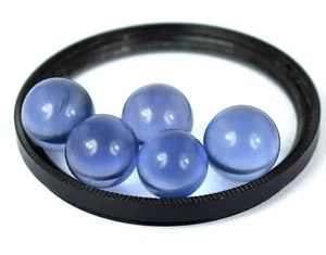 Investment Grade 80 Ct/5 Pcs Round Blue Tanzanite Gemstone Ball Lot AD581 - Picture 1 of 10