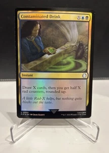 Contaminated Drink - Rare Foil PIP - Magic: The Gathering MTG Fallout - Picture 1 of 2