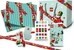 LEGO 5006482 2020 juego de regalos navideños tarjeta de Navidad etiqueta papel de envolver papel - Imagen 1 de 3