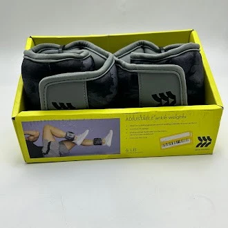 PESOS DE TOBILLO TODO EN MOVIMIENTO, 4 LIBRAS CADA UNO - NEGRO/GRIS Foto 1 de 4