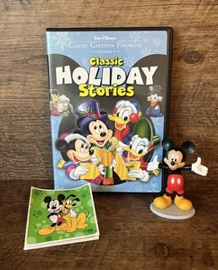 Walt Disney’s Classic Holiday Stories DVD With Figure And Stickers FULLY TESTED - Imagen 1 de 7