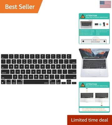 Protector de teclado negro lavable para modelos MacBook Air y Pro 15/16" Foto 1 de 4