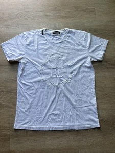 Dolce & Gabbana weiß Logo geprägt Baumwolle Rundhalsausschnitt Herren T-Shirt authentisch 2XL - Bild 1 von 6