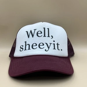 Onkel Bekahs unangemessene Truckermütze Well Sheeyit Netz Druckknopflasche lustige Kappe - Bild 1 von 6
