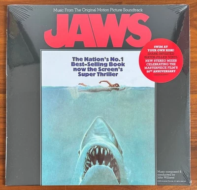 Jaws Original Motion Picture Soundtrack Shark Infested Water Filled Vinyl Sealed - Image 1 of 2