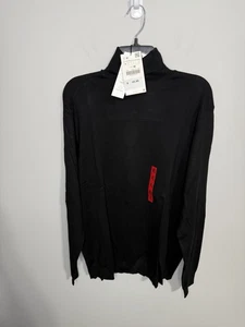 NEU Zara Rollkragen Pullover Herren XL Schwarz Langarm Stretch - Bild 1 von 4