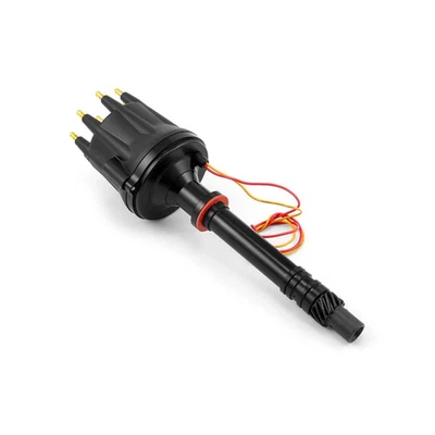 1955-01 SMALL BLOCK CHEVY BLACK PRO BILLET DISTRIBUTOR 283 307 327 350 400 - Image 1 of 4