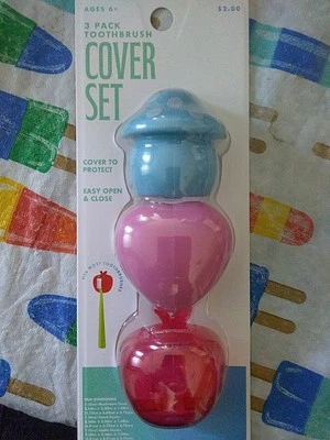 3 Pack tooth Brush Cover Set - Image 1 of 3