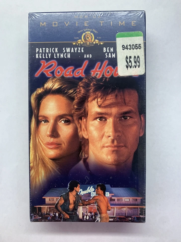 Road House VHS Tape- Action Movie Patrick Swayze- New Sealed- MGM/UA Movie Time - Image 1 of 2