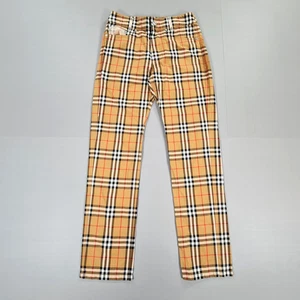 Burberry x Vivienne Westwood Womens Trousers 2 UK Nova Check Cotton Pants - Picture 1 of 13