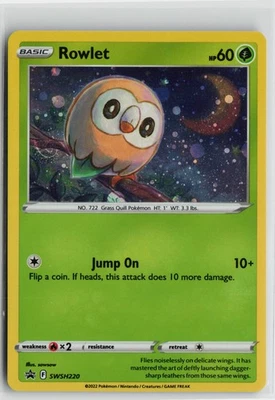 Pokemon Rowlet - SWSH220 SWSH: Sword & Shield Promo Cards Promo card - Image 1 of 2
