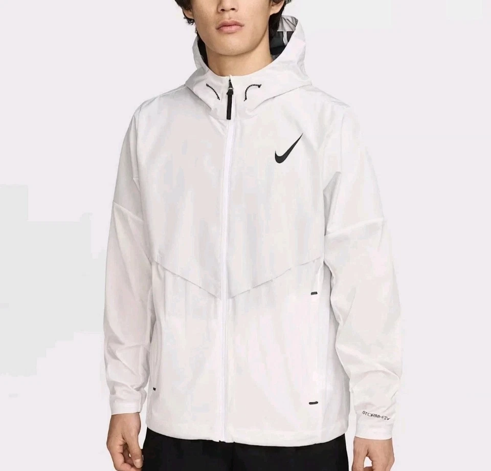 Nike Running Jacket Aerogami AeroSwift Storm-Fit Men Sz XL White FZ9039-121