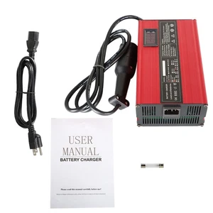 ✅ Battery Charger 48 Volt 10A For Club Car Golf Cart Standard 3-Pin Round Plug ✅ - Foto 1 di 8