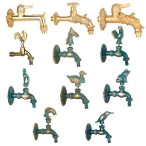 Nostalgie Wasserhahn Auslaufventil Absperrhahn Auslaufhahn Antik Hahn Gartenhahn - Bild 1 von 30