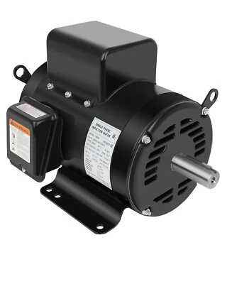 Compresor de Aire Motor Eléctrico 3 HP 184T 1750 RPM 1 Fase 208-230 Voltios ODP 60 HZ Foto 1 de 4