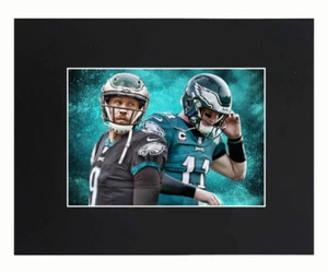 Philadelphia Eagles 2018 Super Bowl Champions Nick Foles Carson Wentz Print 8x10 - Picture 1 of 5