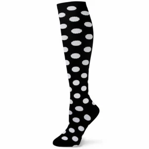 Spotlight Hosiery Elite Quality Soft Cotton Women's Polka Dots Knee Highs Socks - Picture 1 of 24