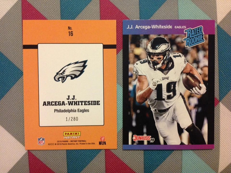 #16 JJ Arcega-Whiteside Eagles RC RATED RETRO 2019 PANINI INSTANT 1989 Donruss - Image 1 of 1