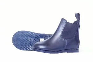 Kinder Reitstiefel zum Überziehen Leder Jodhpur dicke Sohle schwarz braun - Bild 1 von 15