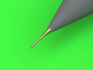 TUBO ALFA JET PITOT & AOA PROB (a HELLER, ITALERI, CINETICO)#48159 1/48 MASTER - Foto 1 di 3