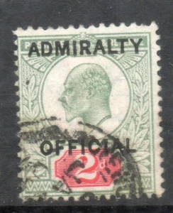 GB EDV11 1902 ufficiale 2d Admiralty ufficiale SG O104 gatto usato £160 (1) - Foto 1 di 1