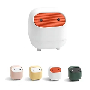 Small Desktop Trash Can with Lid for Desk Trash Cans Cute Mini Garbage Bin Pr... - Picture 1 of 9