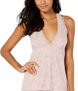 Flora by Flora Nikrooz Bisou Lace-Trim Camisole Pajama Top Frost Lilac M - NWT - Picture 1 of 1
