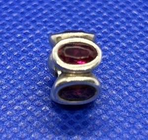 Pandora Sterling Silver Red Oval Lights Charm 790311SRU July Birthstone Preloved - Picture 1 of 7