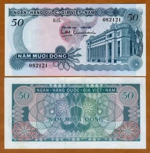 Vietnam South, 50 Dong, ND (1969) , P-25, aUNC - Picture 1 of 1
