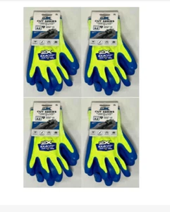 4 Pair GRX Cut Series Mens Gloves Size XL Cut Level A4 Dipped Coated Palm GRX634 - Picture 1 of 2