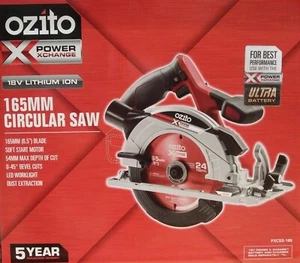 Ozito Power X Change 18V 165mm Cordless Circular Saw LED Dust Port - Skin Only - Picture 1 of 1