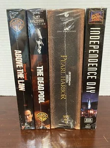 LOT Of 4 VHS Tape Independence Day Pearl Harbor The Dead Pool Above The Law - Picture 1 of 5
