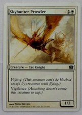 MAGIC THE GATHERING MTG 2005 9th EDITION WHITE SKYHUNTER PROWLER CREATURE CARD