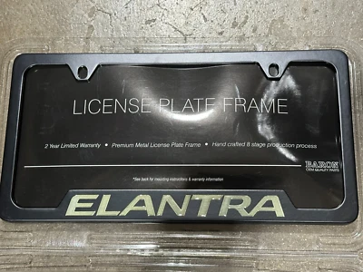 NUEVO OEM HYUNDAI ELANTRA - MARCO DE MATRÍCULA NEGRO MATE - CON HERRAJES Foto 1 de 2