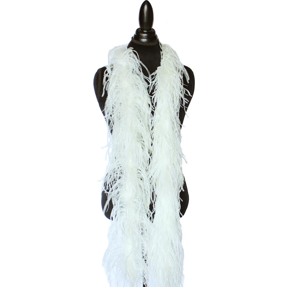 2 ply Ostrich Feather Boa Dancing Wedding Halloween Costume Photography NEW! - Image 1 of 1