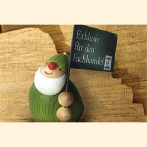 Sonderfigur Werbe-Picus mit 3 Fahnen Exklusiv vom Fachhandel Erzgebirge VEK 021 - Bild 1 von 2