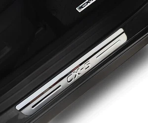 Scuff Plate For 2024 Mazda CX-5 Accessories Door Sill Protector Stainless Steel - Picture 1 of 16