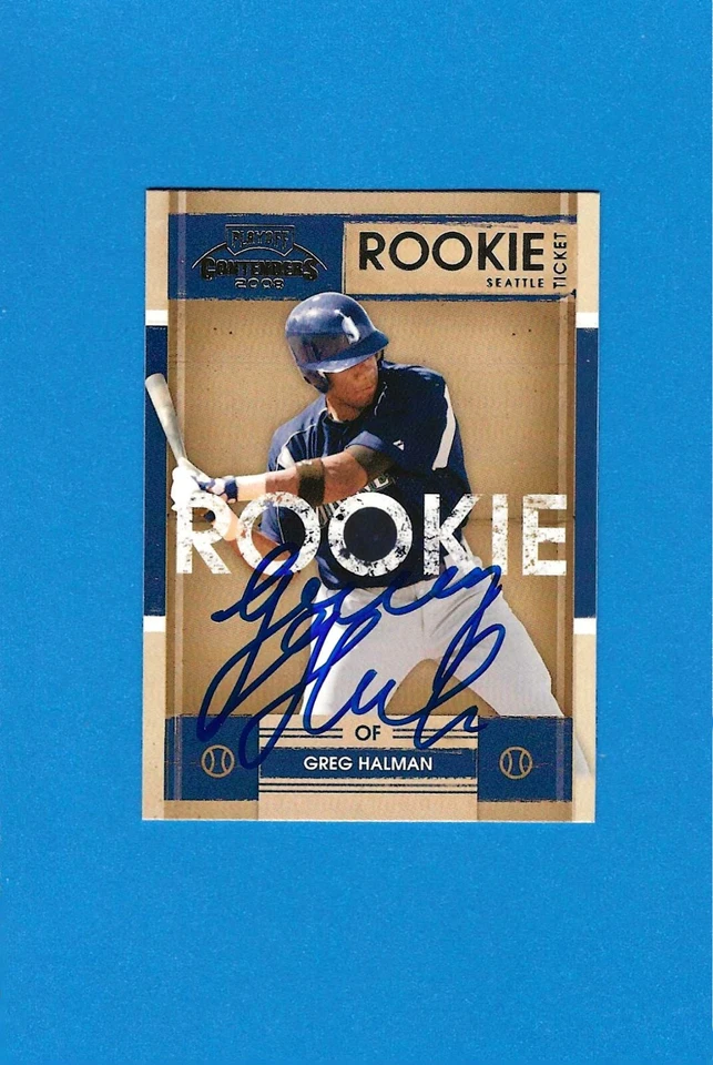 2008 Playoff Contenders Greg Halman Auto On Card Signed Autographed - Image 1 of 1