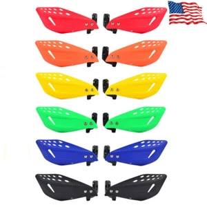 7/8" Motorcycle Handguard Hand Guards Protector For Honda Yamaha Off-Road ATV - Foto 1 di 16