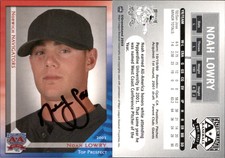 Noah Lowry Signed 2003 Grandstand Eastern League Top Prospects #NNO Card Auto AU