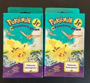(2) New Pokemon Jr Adventure Game 1999 Open Box complete Everythin Needed 2 Play - Picture 1 of 4