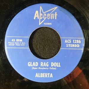 Glad Rag Doll/So Many Times by Alberta (Accent ACS 1286) 7" VG+ - Picture 1 of 2