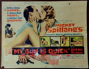 Robert Bray as Hammer Whitney Blake My Gun Is Quick org Title Lobby Card 5137